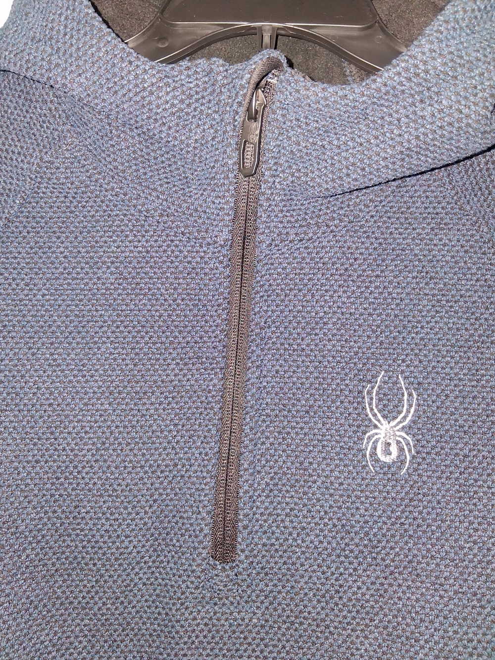 Spyder Men's Navy Half-Zip Hooded Sweater - Picture 7 of 13